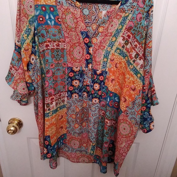 Top, Sunny Lee, 2x top with bell cuff, - Picture 2 of 4